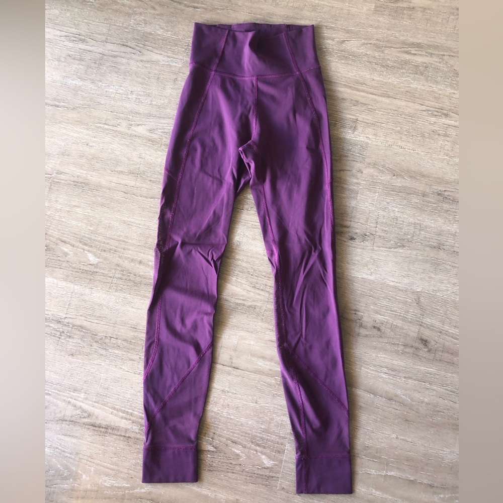 Lululemon Purple High-Waisted Leggings - size 4